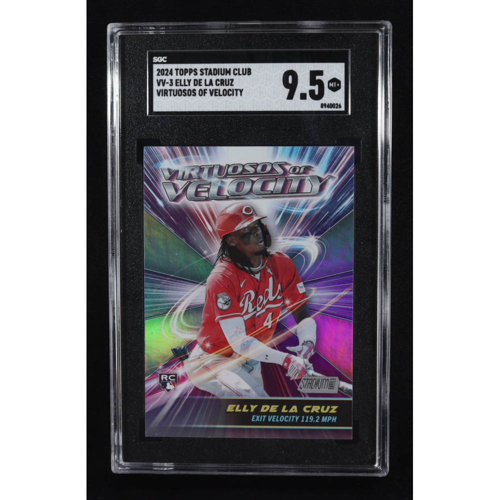 Elly De La Cruz 2024 Stadium Club Virtuosos of Velocity #VV3 RC (SGC 9.5) at PristineAuction.com