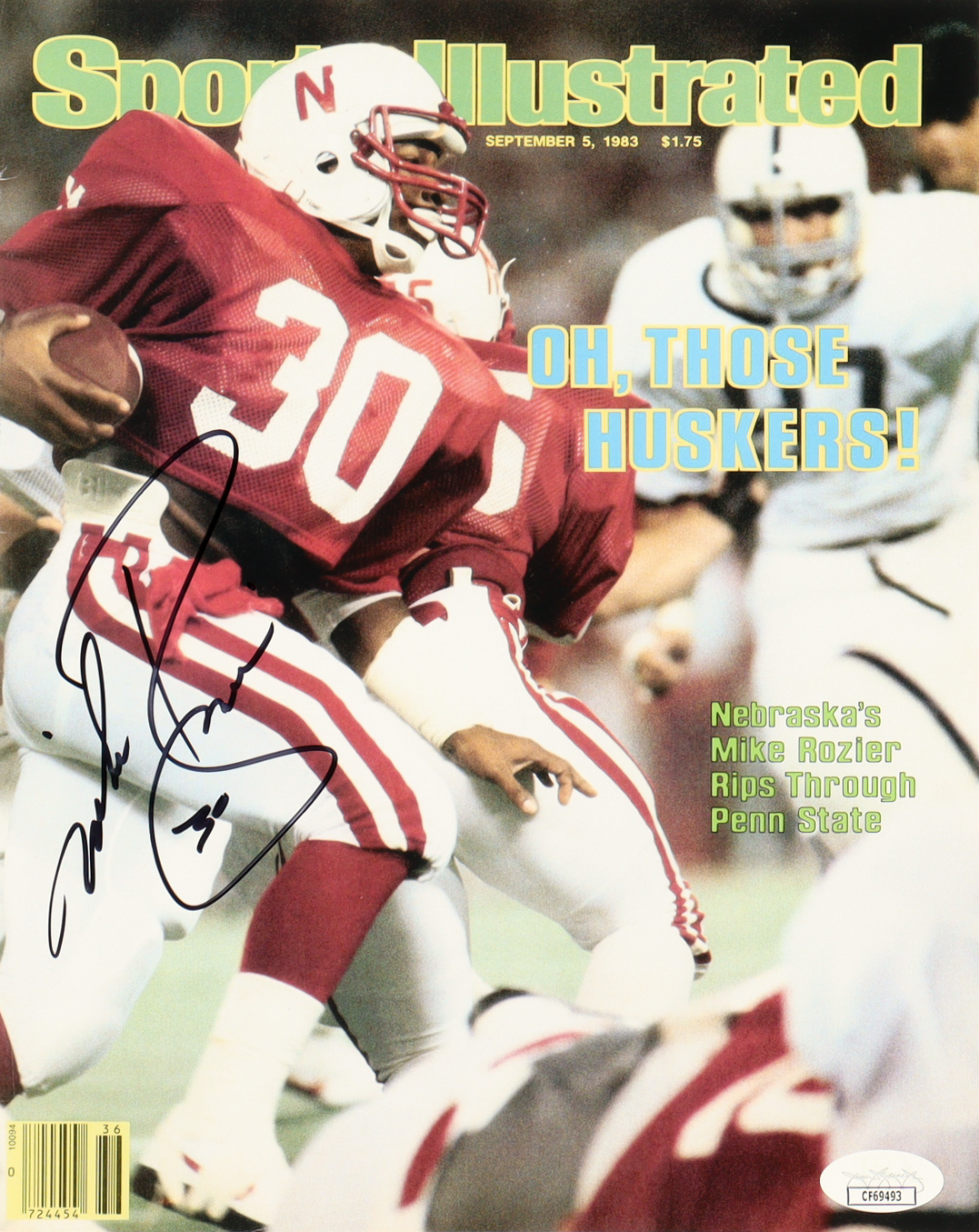 Mike Rozier Signed Nebraska Cornhuskers 8x10 Photo (JSA) at PristineAuction.com Mike Rozier Signed Nebraska Cornhuskers 8x10 Photo (JSA) at PristineAuction.com