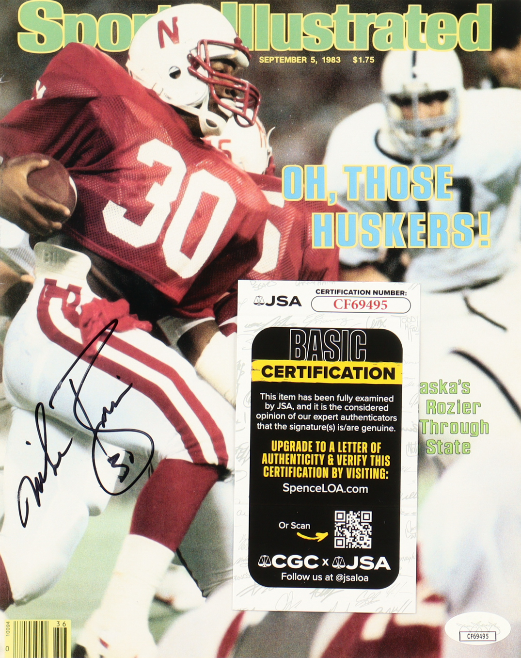 Mike Rozier Signed Nebraska Cornhuskers 8x10 Photo (JSA) at PristineAuction.com Mike Rozier Signed Nebraska Cornhuskers 8x10 Photo (JSA) at PristineAuction.com