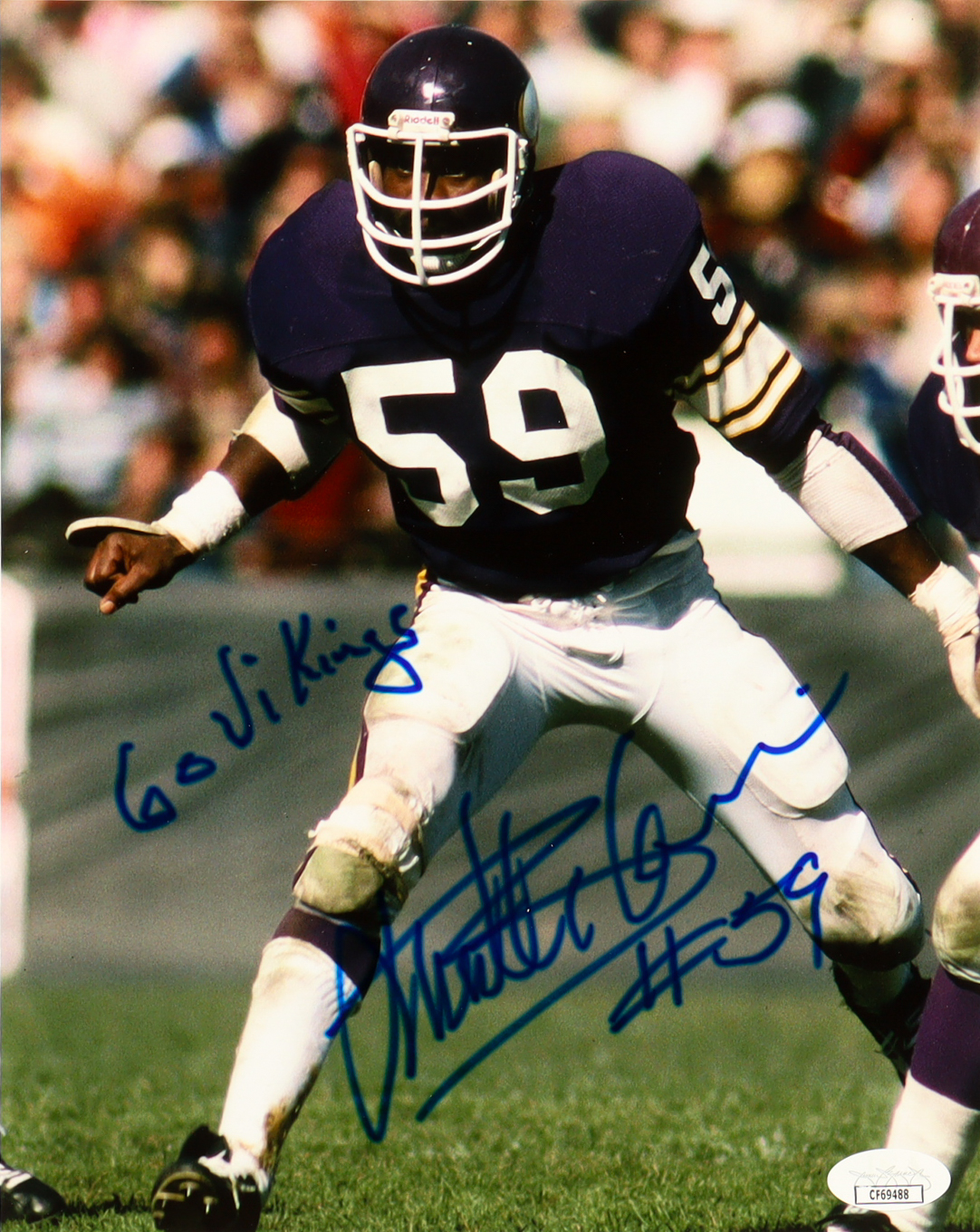 Matt Blair Signed Vikings 8x10 Photo Inscribed "Go Vikings!" (JSA) at PristineAuction.com Matt Blair Signed Vikings 8x10 Photo Inscribed "Go Vikings!" (JSA) at PristineAuction.com