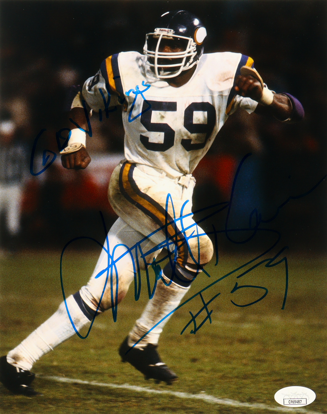 Matt Blair Signed Vikings 8x10 Photo Inscribed "Go Vikings!" (JSA) at PristineAuction.com Matt Blair Signed Vikings 8x10 Photo Inscribed "Go Vikings!" (JSA) at PristineAuction.com