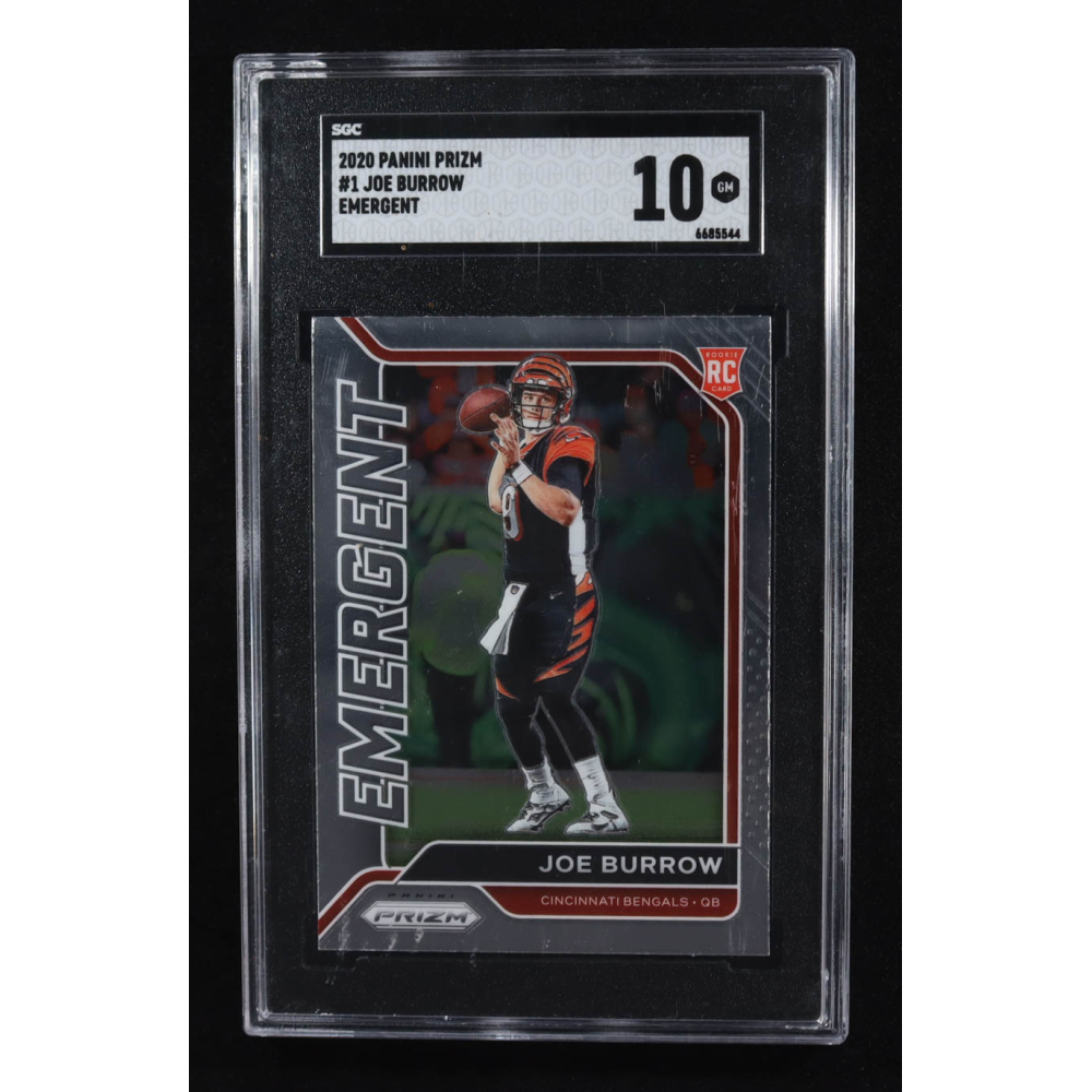 Joe Burrow 2020 Panini Prizm Emergent #1 RC (SGC 10) at PristineAuction.com
