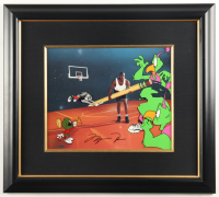 Michael Jordan Signed "Looney Tunes: Space Jam" Custom Framed Original Film Cel Display (UDA) at PristineAuction.com