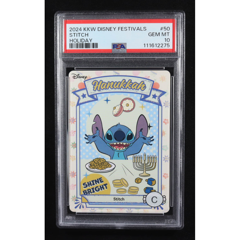 Stitch 2024 KKW Disney Festivals Holiday Hanukkah #50 (PSA 10) at PristineAuction.com