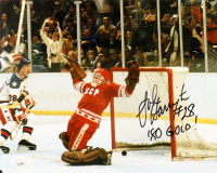 John Harrington Signed Team USA 8x10 Photo Inscribed "'80 Gold!" (JSA) at PristineAuction.com