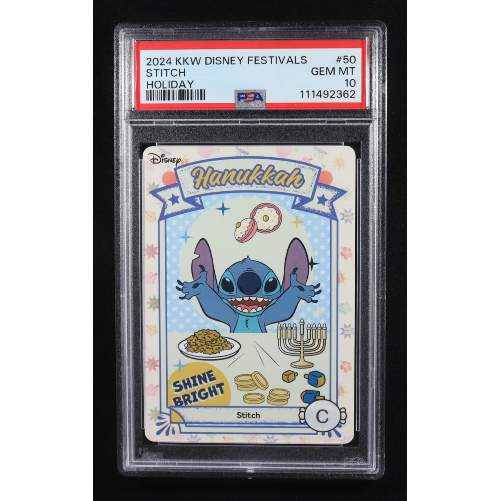 Stitch 2024 KKW Disney Festivals Holiday Hanukkah #50 (PSA 10) at PristineAuction.com