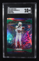 Marvin Harrison Jr. 2024 Panini Prizm Fireworks Prizms Green #20 RC (SGC 10) at PristineAuction.com