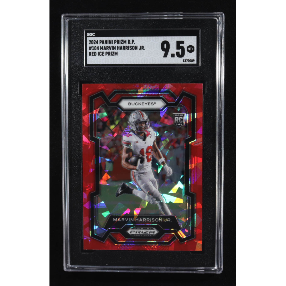 Marvin Harrison Jr. 2024 Panini Prizm Draft Picks Prizms Red Ice #104 RC (SGC 9.5) at PristineAuction.com
