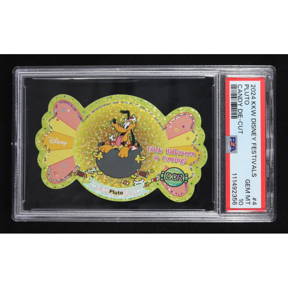Pluto 2024 KKW Disney Festivals Candy Die Cut #4 (PSA 10) at PristineAuction.com