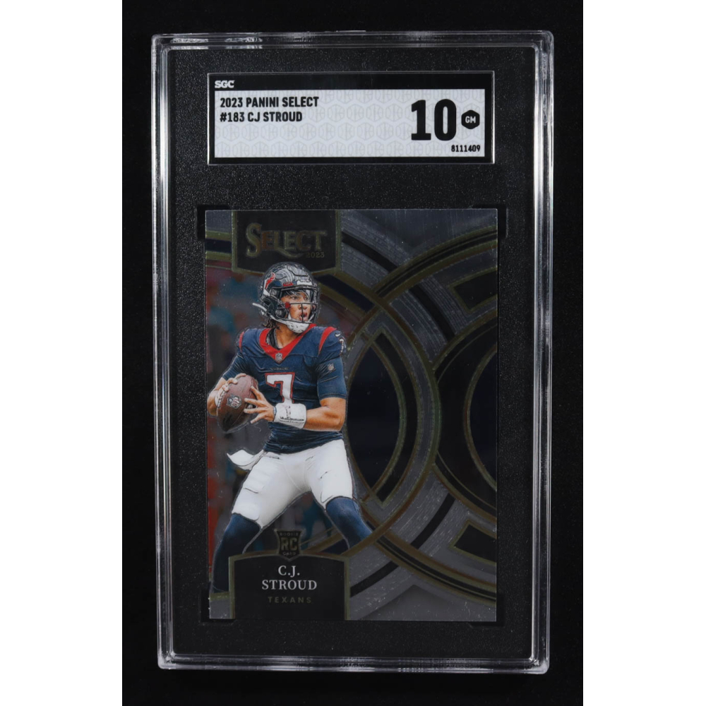 CJ Stroud 2023 Select #183 RC (SGC 10) at PristineAuction.com CJ Stroud 2023 Select #183 RC (SGC 10) at PristineAuction.com