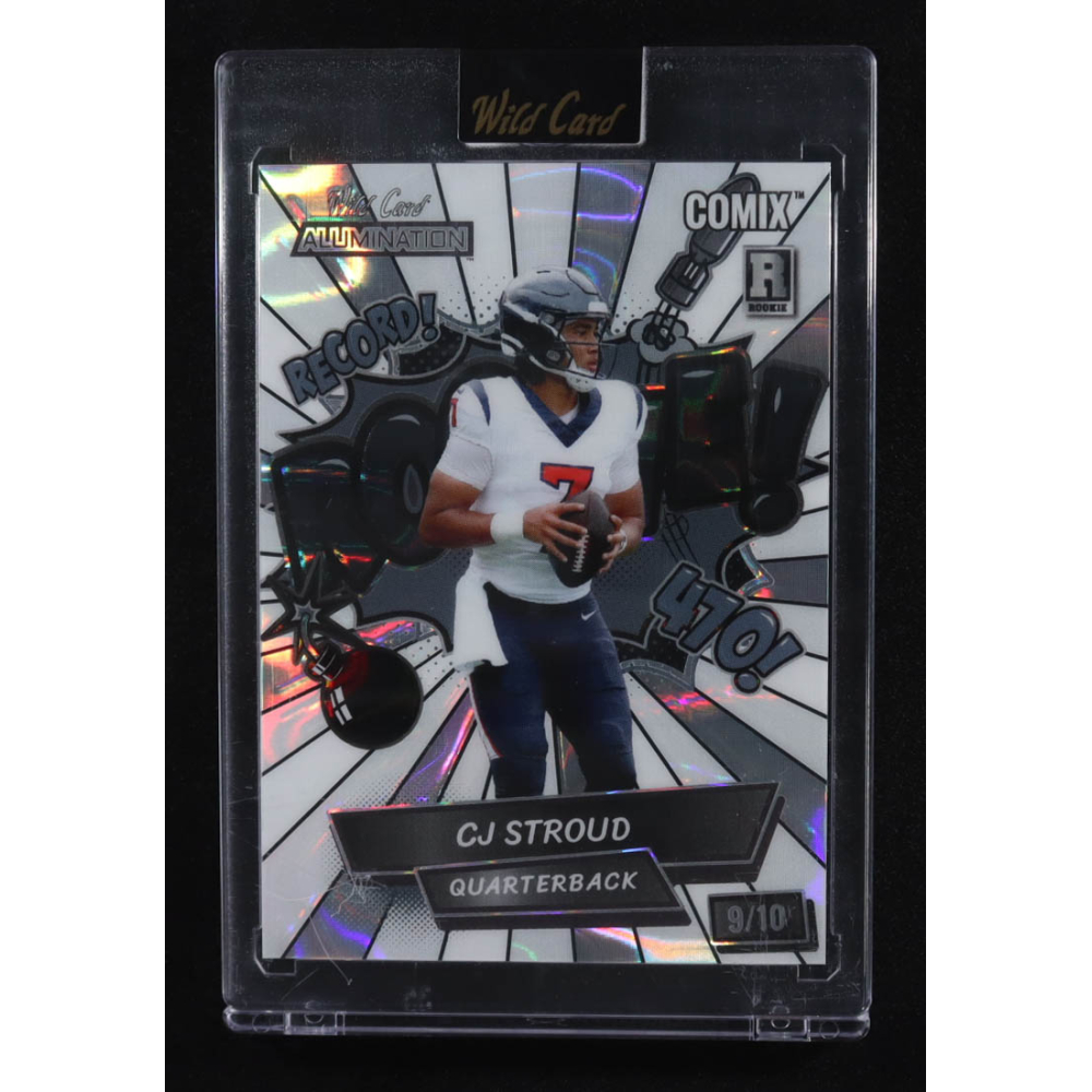CJ Stroud 2023 Wild Card Alumination Comix Lava White #CS1 #09/10 RC at PristineAuction.com