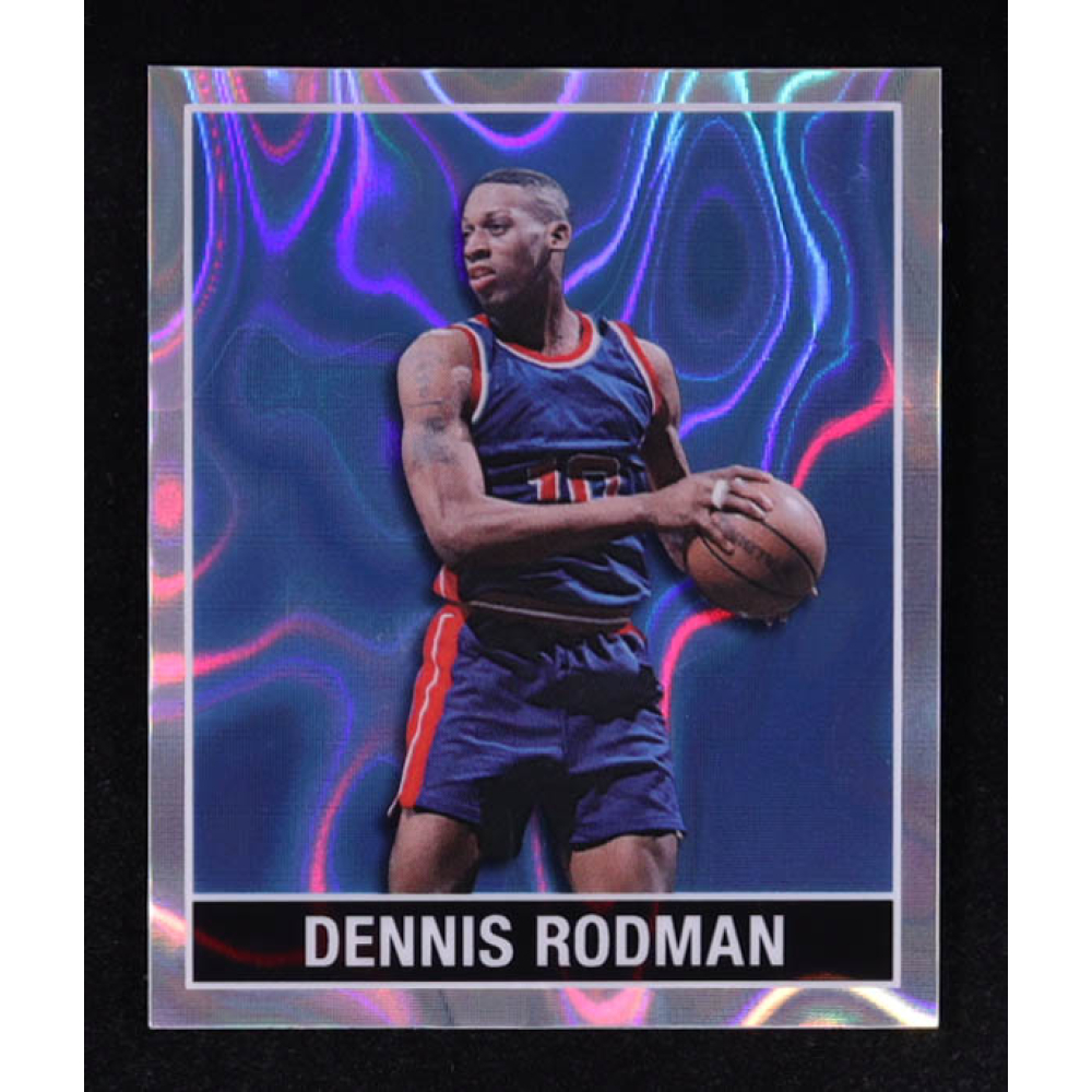 Dennis Rodman 2025 Leaf 15th Year Anniversary National Convention '48 Leaf Blue Lava #48B41 #1/5 at PristineAuction.com