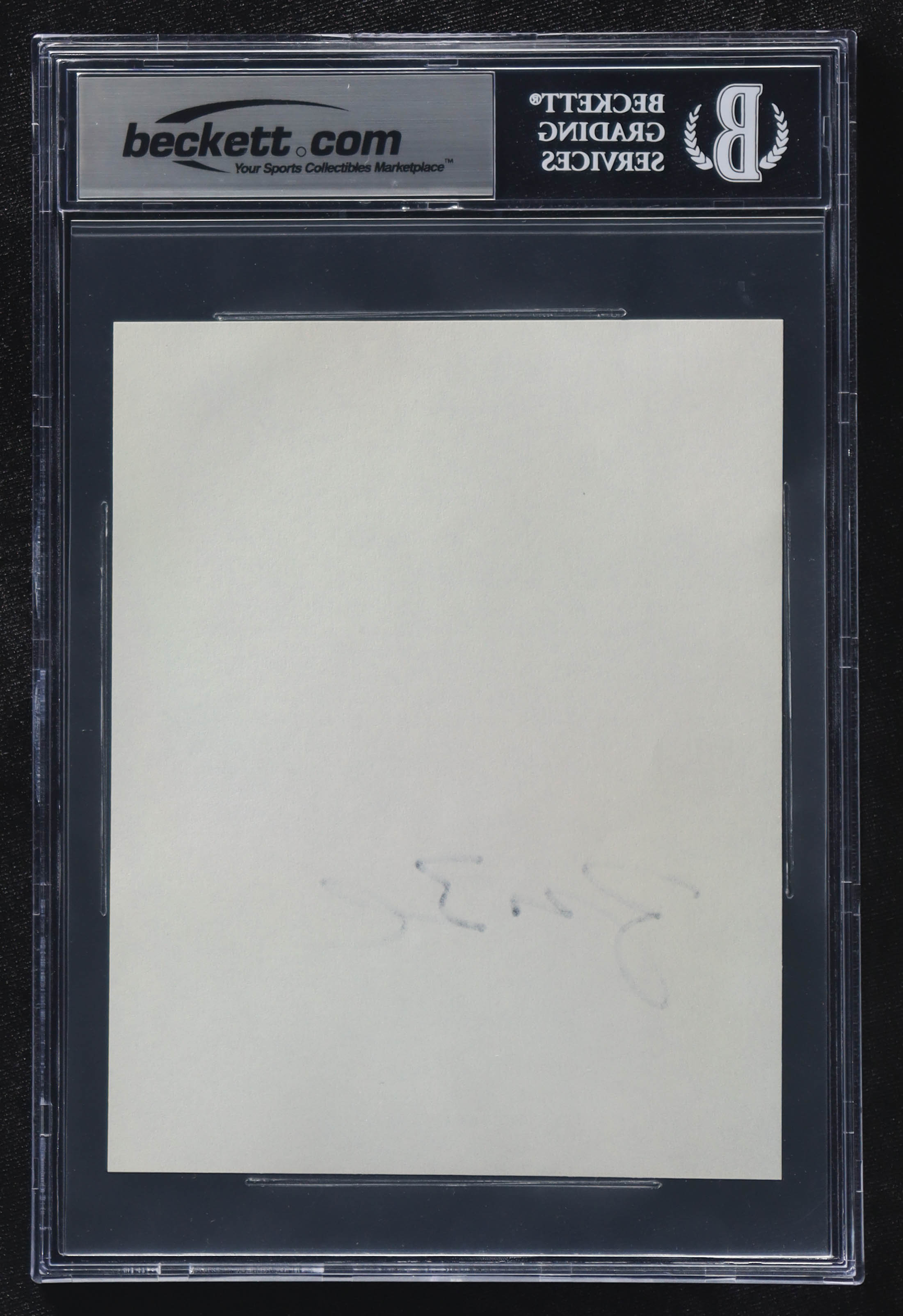 George W. Bush Signed 5x6 Cut (BGS) at PristineAuction.com George W. Bush Signed 5x6 Cut (BGS) at PristineAuction.com