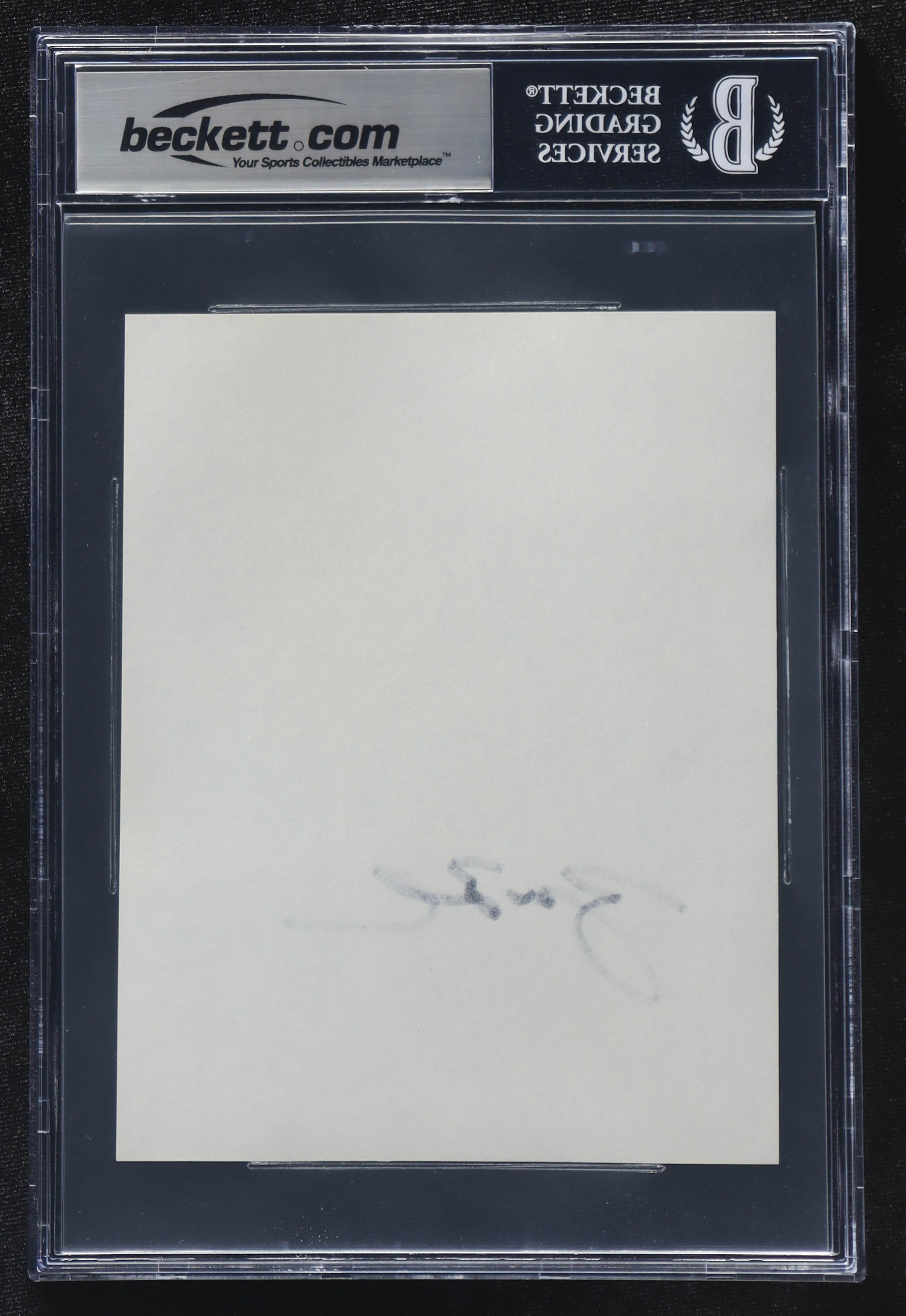 George W. Bush Signed 5x6 Cut (BGS) at PristineAuction.com George W. Bush Signed 5x6 Cut (BGS) at PristineAuction.com