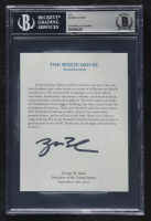 George W. Bush Signed 5x6 Cut (BGS) at PristineAuction.com