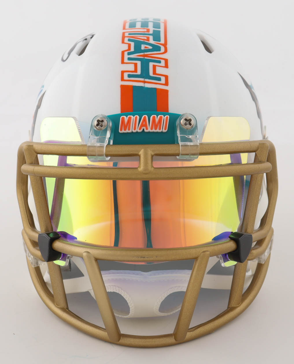 Tyreek Hill Signed Dolphins Custom Speed Mini Helmet with Visor (Beckett) at PristineAuction.com Tyreek Hill Signed Dolphins Custom Speed Mini Helmet with Visor (Beckett) at PristineAuction.com