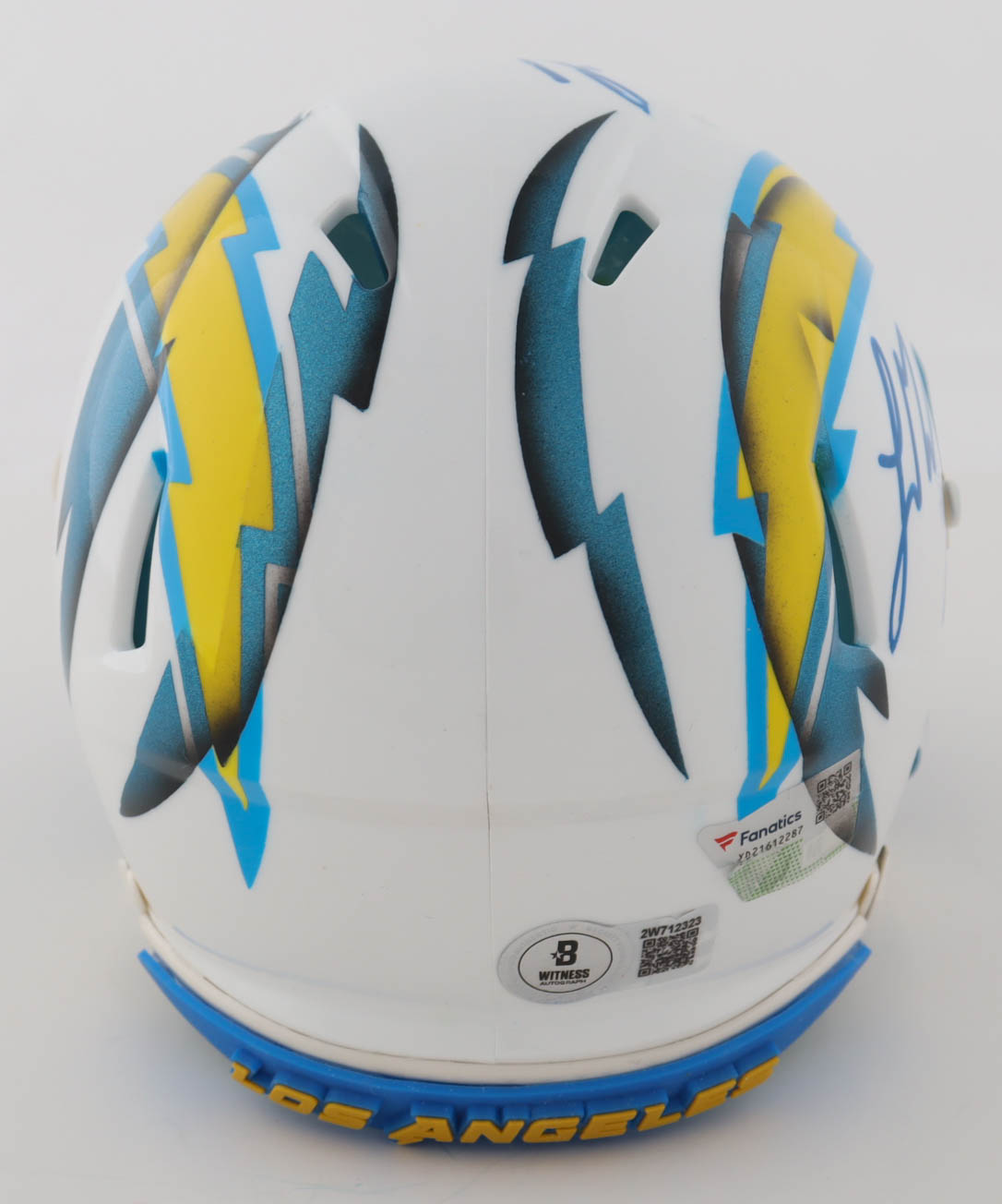 Justin Herbert & Ladd McConkey Signed Chargers Custom Speed Mini Helmet with Visor (Beckett & Fanatics) at PristineAuction.com Justin Herbert & Ladd McConkey Signed Chargers Custom Speed Mini Helmet with Visor (Beckett & Fanatics) at PristineAuction.com