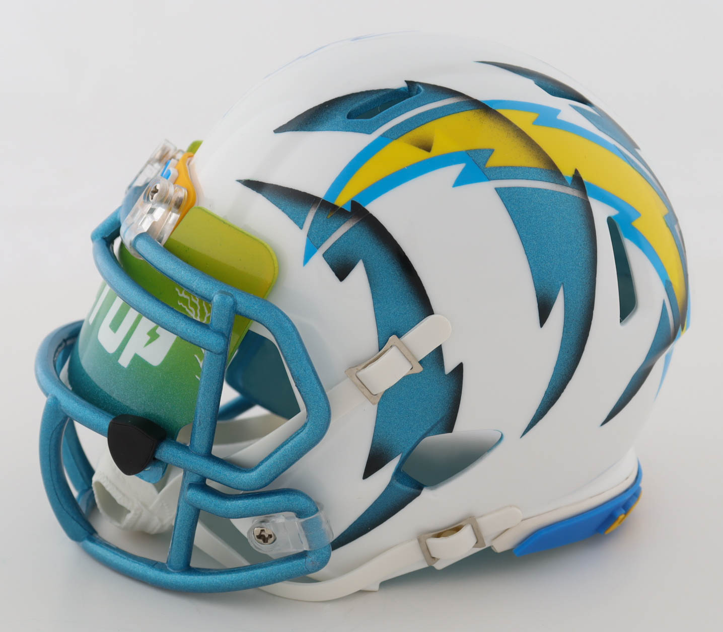 Justin Herbert & Ladd McConkey Signed Chargers Custom Speed Mini Helmet with Visor (Beckett & Fanatics) at PristineAuction.com Justin Herbert & Ladd McConkey Signed Chargers Custom Speed Mini Helmet with Visor (Beckett & Fanatics) at PristineAuction.com
