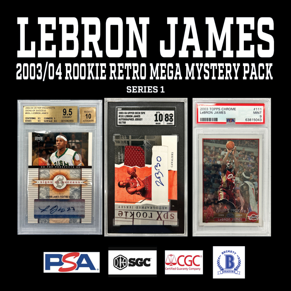 Break King "LEBRON JAMES 2003/04 ROOKIE RETRO" MEGA Mystery Box / Pack Series 1 at PristineAuction.com