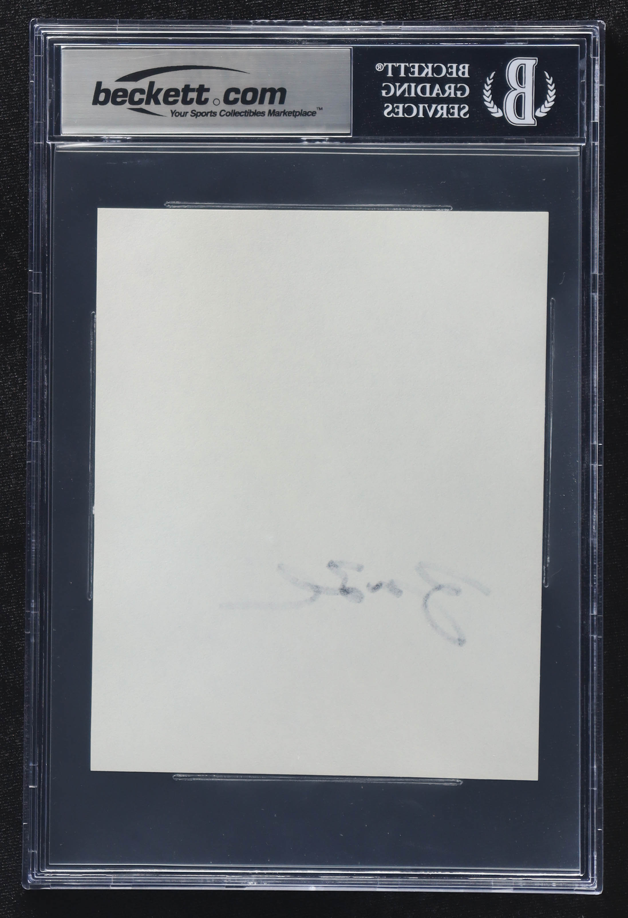 George W. Bush Signed 5x6 Cut (BGS) at PristineAuction.com George W. Bush Signed 5x6 Cut (BGS) at PristineAuction.com