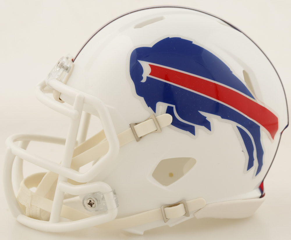 Thurman Thomas Signed Bills Speed Mini Helmet (Beckett) at PristineAuction.com Thurman Thomas Signed Bills Speed Mini Helmet (Beckett) at PristineAuction.com