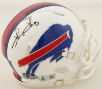Thurman Thomas Signed Bills Speed Mini Helmet (Beckett) at PristineAuction.com