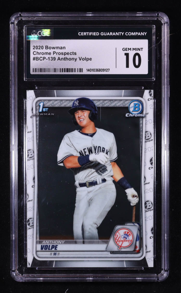 Anthony Volpe 2020 Bowman Chrome Prospects #BCP139 RC (CGG 10)