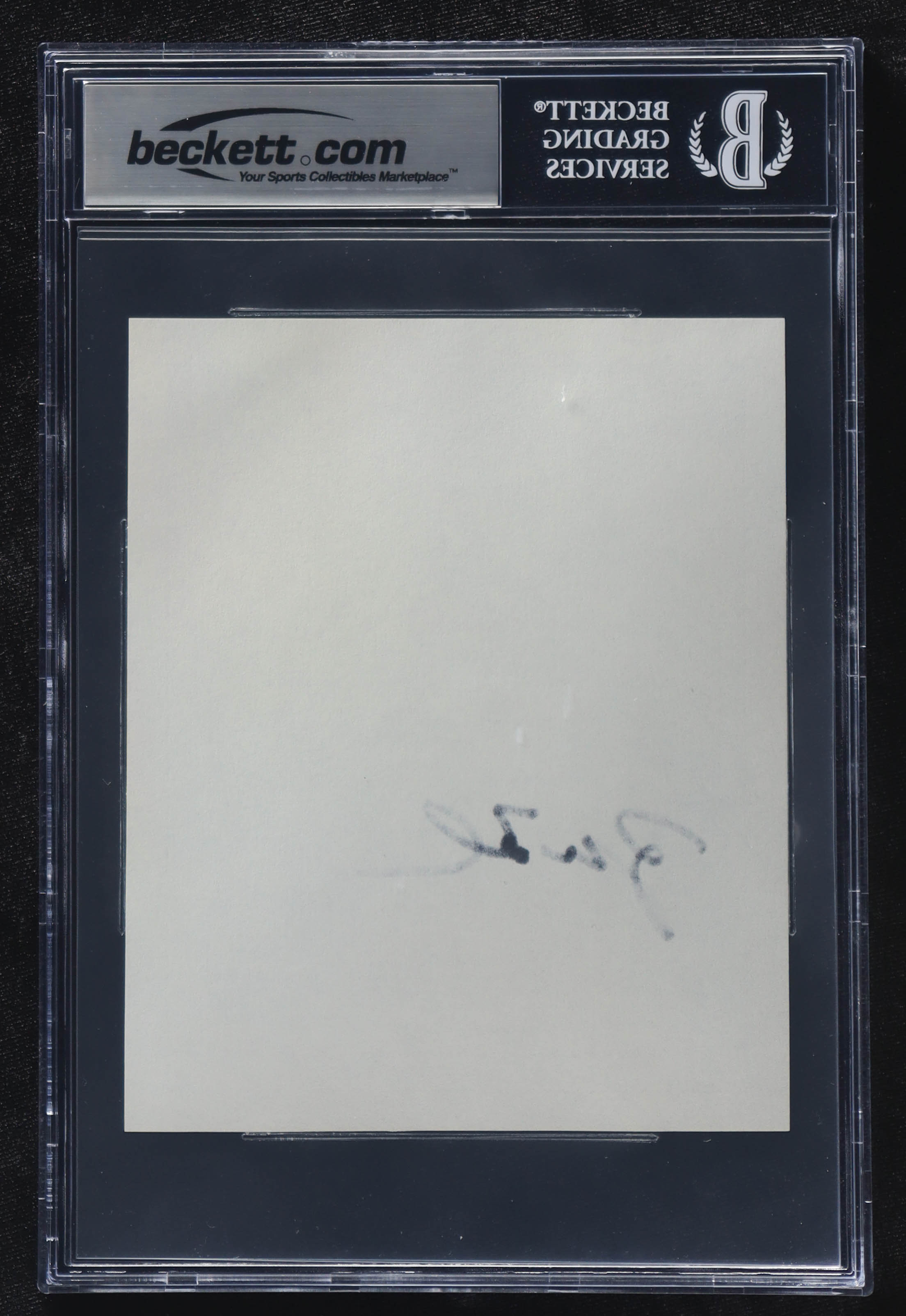 George W. Bush Signed 5x6 Cut (BGS) at PristineAuction.com George W. Bush Signed 5x6 Cut (BGS) at PristineAuction.com
