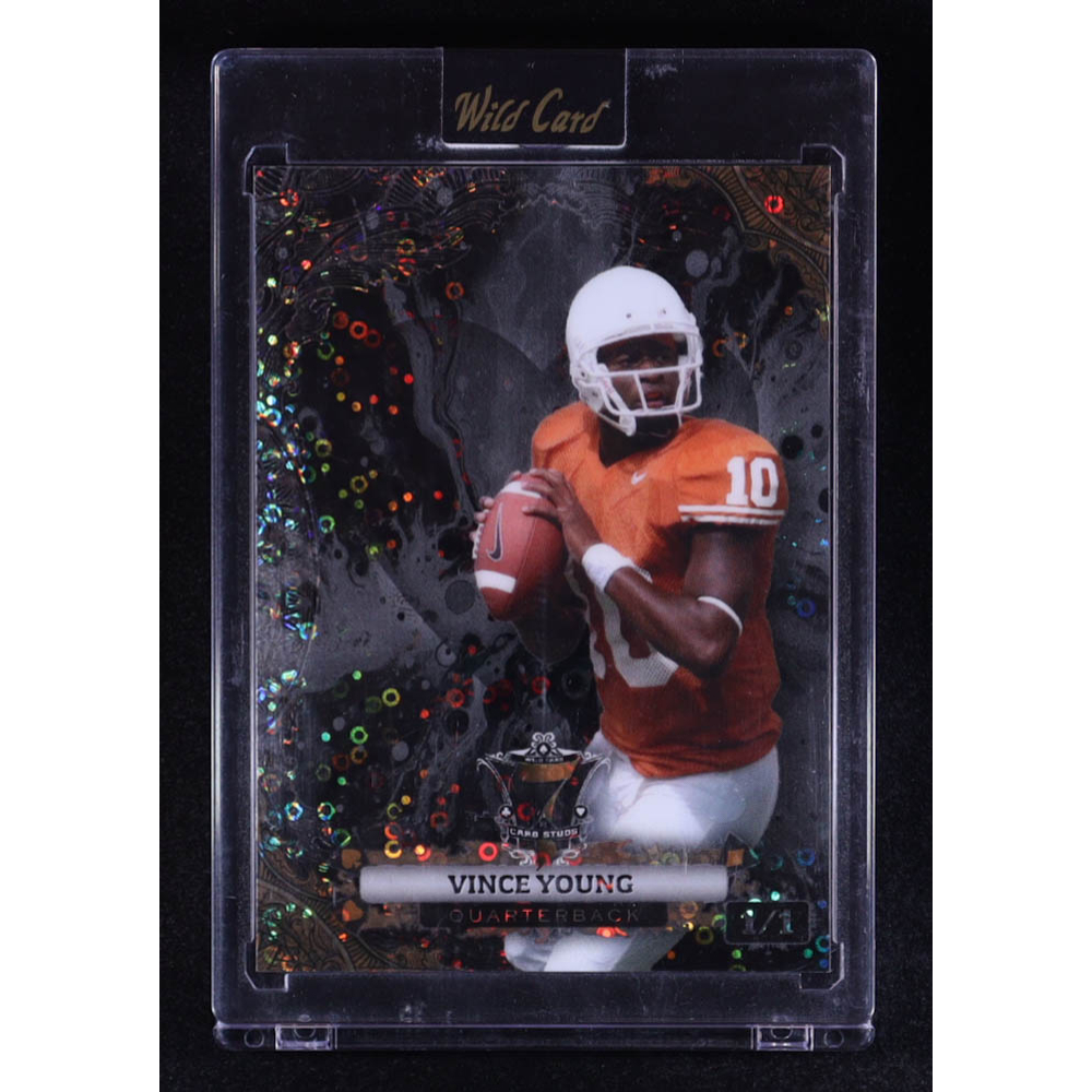 Vince Young 2024 Wild Card 7 Card Studs Disco Black Gold #VY #1/1 at PristineAuction.com