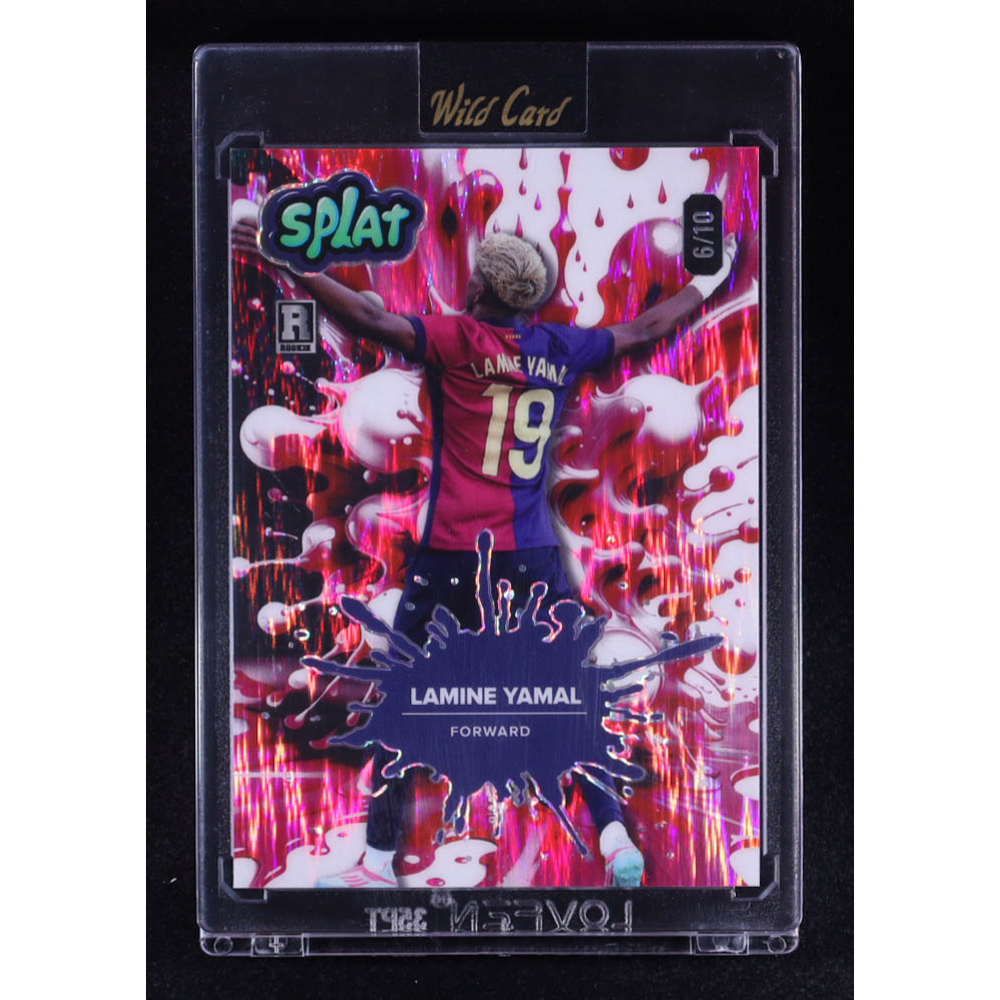 Lamine Yamal 2024 Wild Card Comix Splat Shock Pink #LY6 #06/10 RC at PristineAuction.com