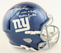 Lawrence Taylor Signed Giants Full-Size Speed Helmet Inscribed "LT Was A Bad M*********" (AWM) at PristineAuction.com