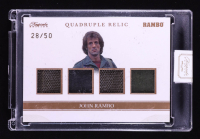 John Rambo 2024 Keepsake Edition Quadruple Relic Authentic Rambo #173 #28/50 at PristineAuction.com