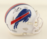 Curtis Samuel Signed Bills Speed Mini Helmet (Beckett) at PristineAuction.com