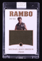 Michael Reed Ericson 2024 Keepsake Edition Gemstone Jumbo Relic Authentic Rambo II #217 #34/50 at PristineAuction.com