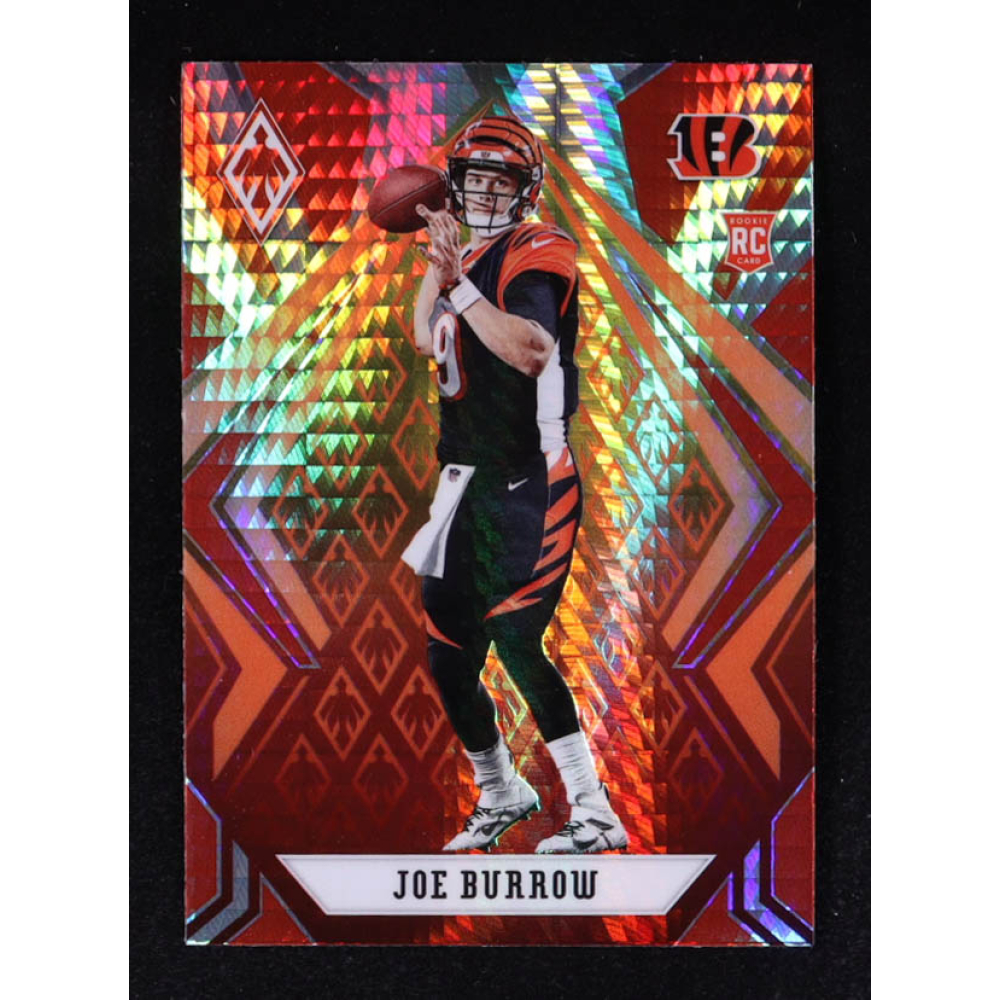 Joe Burrow 2020 Panini Phoenix Fire Burst #101 RC at PristineAuction.com