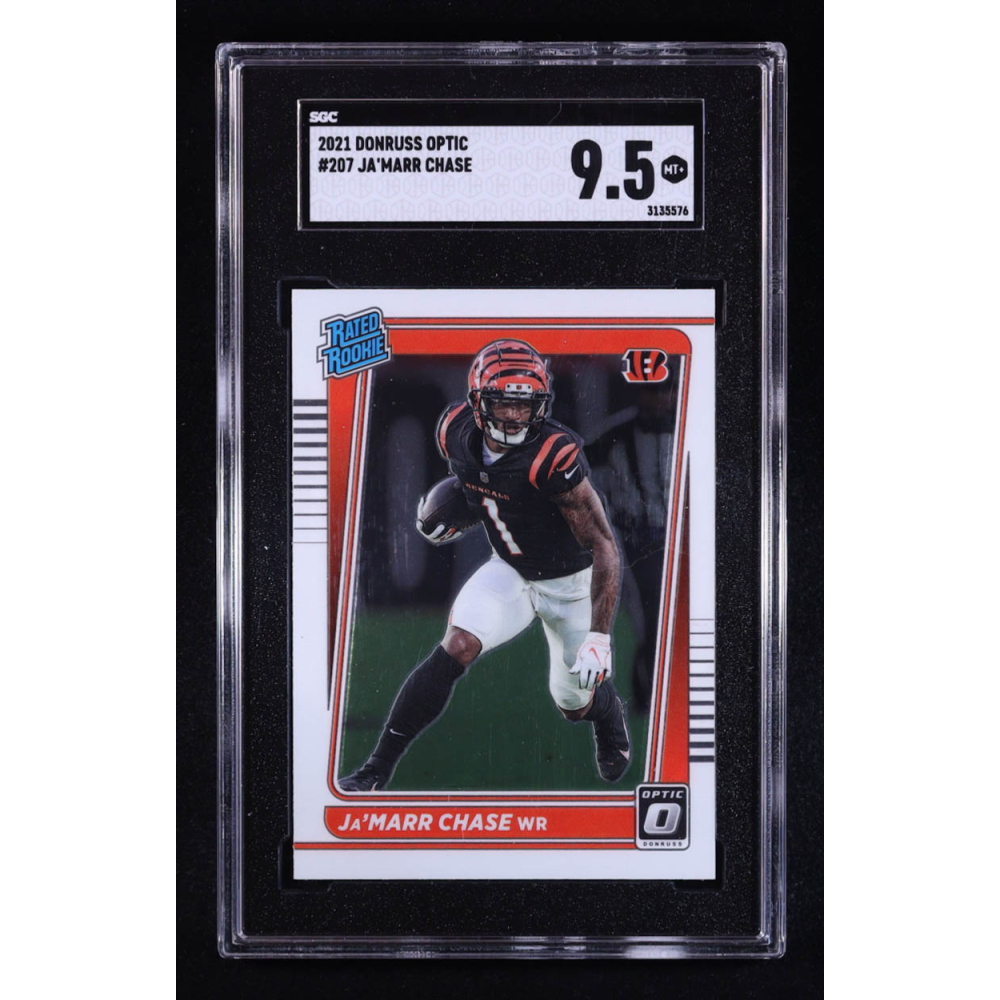 Ja'Marr Chase 2021 Donruss Optic #207 RR RC (SGC 9.5) at PristineAuction.com