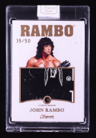 John Rambo 2024 Keepsake Edition Gemstone Jumbo Relic Authentic Rambo II #88 #35/50 at PristineAuction.com
