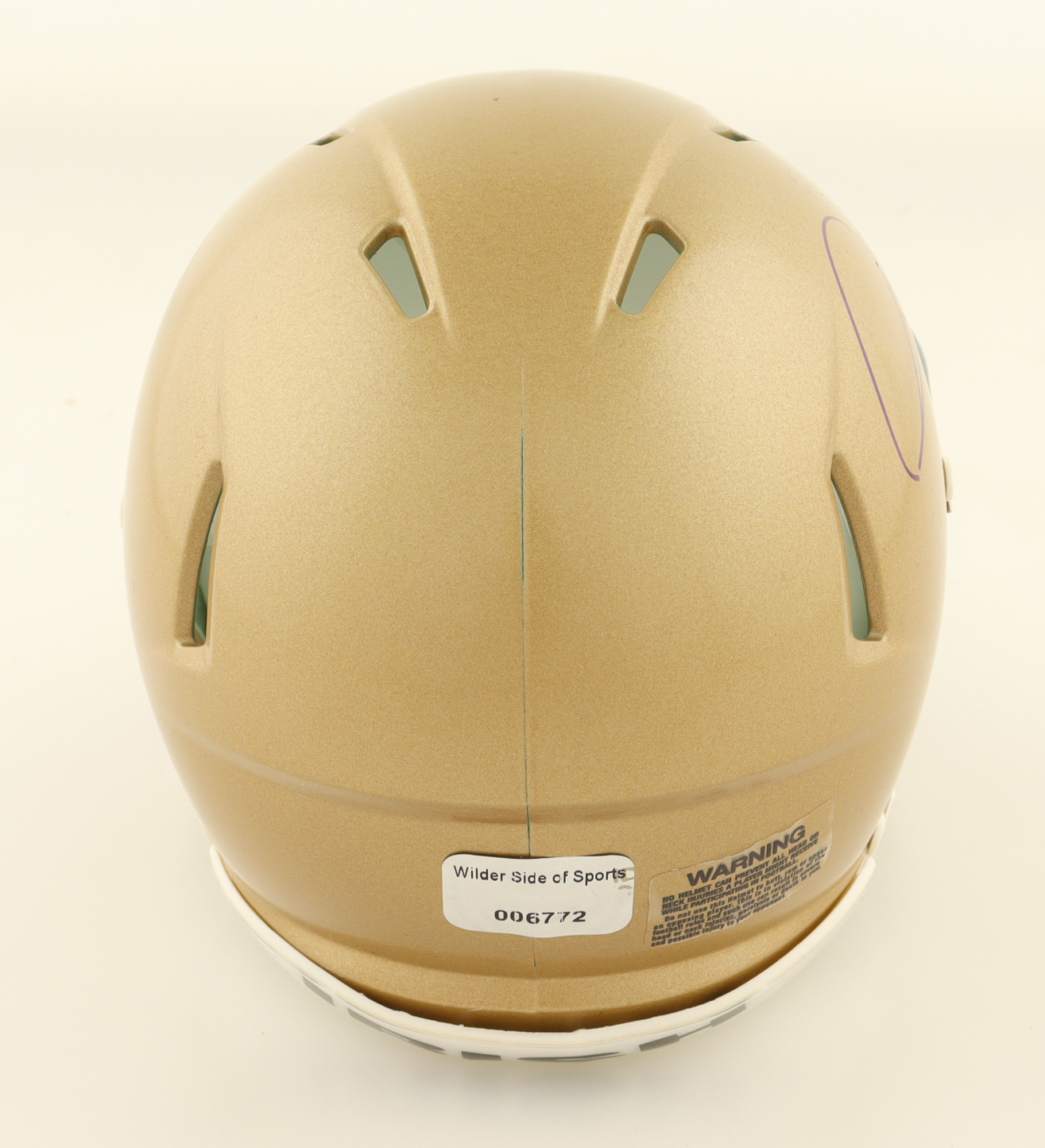 Raghib "Rocket" Ismail Signed Notre Dame Fighting Irish Speed Mini Helmet (WWS) at PristineAuction.com Raghib "Rocket" Ismail Signed Notre Dame Fighting Irish Speed Mini Helmet (WWS) at PristineAuction.com