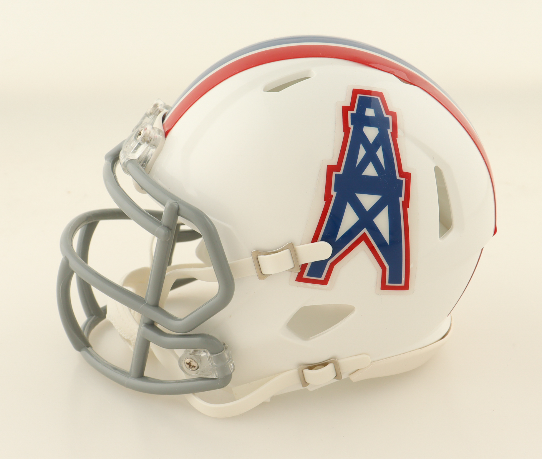 Robert Brazile Signed Oilers Throwback Speed Mini Helmet Inscribed "HOF 18" (WWS) at PristineAuction.com Robert Brazile Signed Oilers Throwback Speed Mini Helmet Inscribed "HOF 18" (WWS) at PristineAuction.com