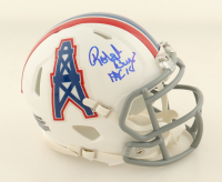 Robert Brazile Signed Oilers Throwback Speed Mini Helmet Inscribed "HOF 18" (WWS) at PristineAuction.com