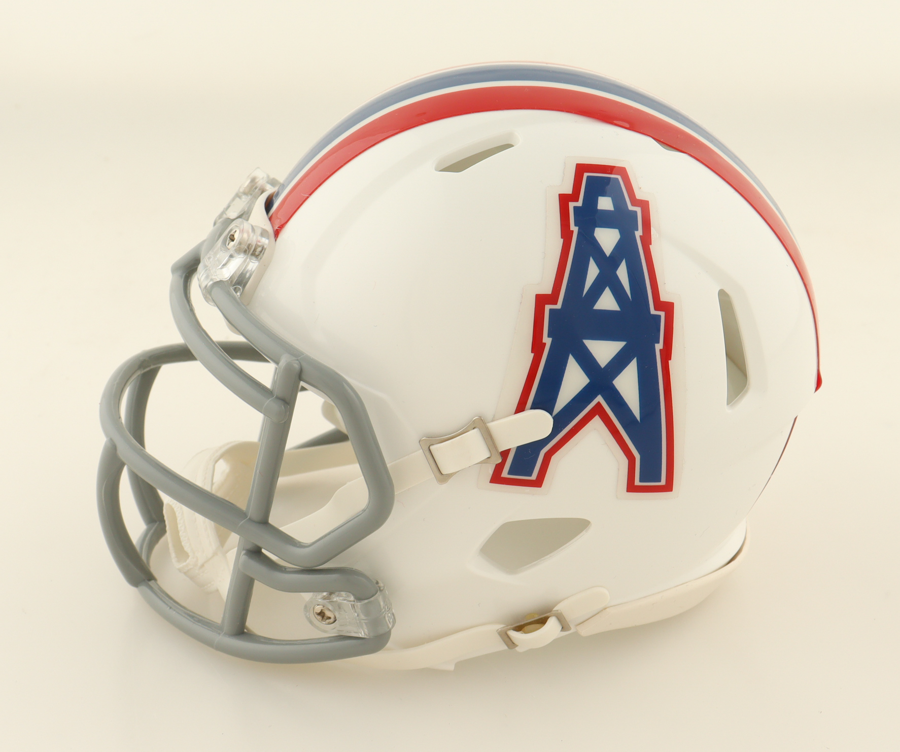 Robert Brazile Signed Oilers Throwback Speed Mini Helmet Inscribed "HOF 18" (WWS) at PristineAuction.com Robert Brazile Signed Oilers Throwback Speed Mini Helmet Inscribed "HOF 18" (WWS) at PristineAuction.com