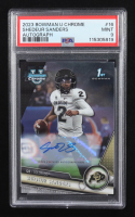 Shedeur Sanders 2023 Bowman Chrome University Autographs #16 RC (PSA 9) at PristineAuction.com
