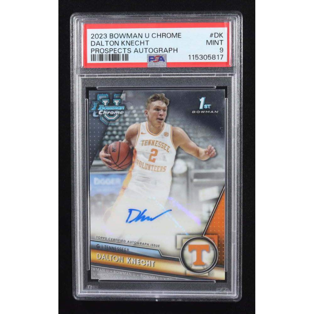Dalton Knecht 2023-24 Bowman Chrome University #48 RC (PSA 9) at PristineAuction.com