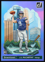 J. J. McCarthy 2024 Panini Donruss Football Oversized Downtown Jumbo #11 RC at PristineAuction.com