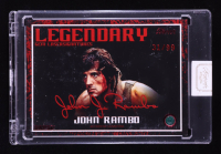 John Rambo 2024 Keepsake Edition Gemstone Legendary Laser Signatures Authentic Rambo #20 #31/99 at PristineAuction.com
