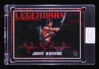 John Rambo 2024 Keepsake Edition Gemstone Legendary Laser Signatures Authentic Rambo #16 #55/99 at PristineAuction.com