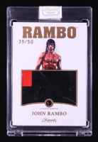 John Rambo 2024 Keepsake Edition Gemstone Jumbo Relic Authentic Rambo II #72 #39/50 at PristineAuction.com