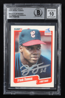 Frank Thomas Signed 1990 Fleer Update #U87 RC (BGS | Auto 10) at PristineAuction.com