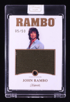 John Rambo 2024 Keepsake Edition Gemstone Jumbo Relic Authentic Rambo III #78 #05/50 at PristineAuction.com
