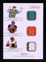 Dan Marino / John Elway / Warren Moon 2024 Keepsake Edition Gem Relic #386 #92/99 at PristineAuction.com